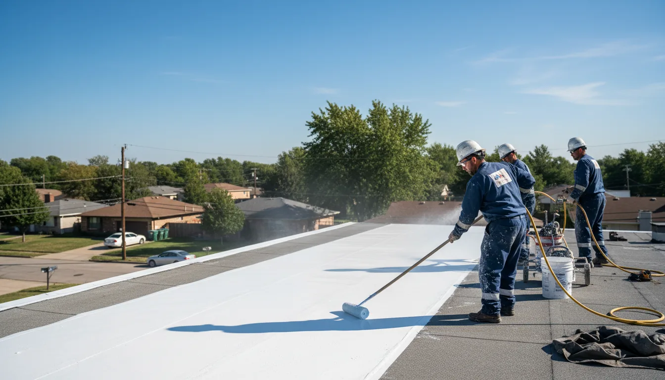 Commercial roof coating in Baldwin, ND near me